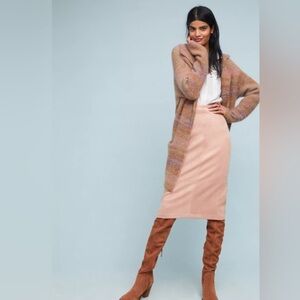 AKEMI + KIN Faux Suede Midi Skirt - 0